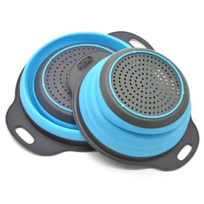 Silicone Drain Basket Food Washing Basket Strainer Colander