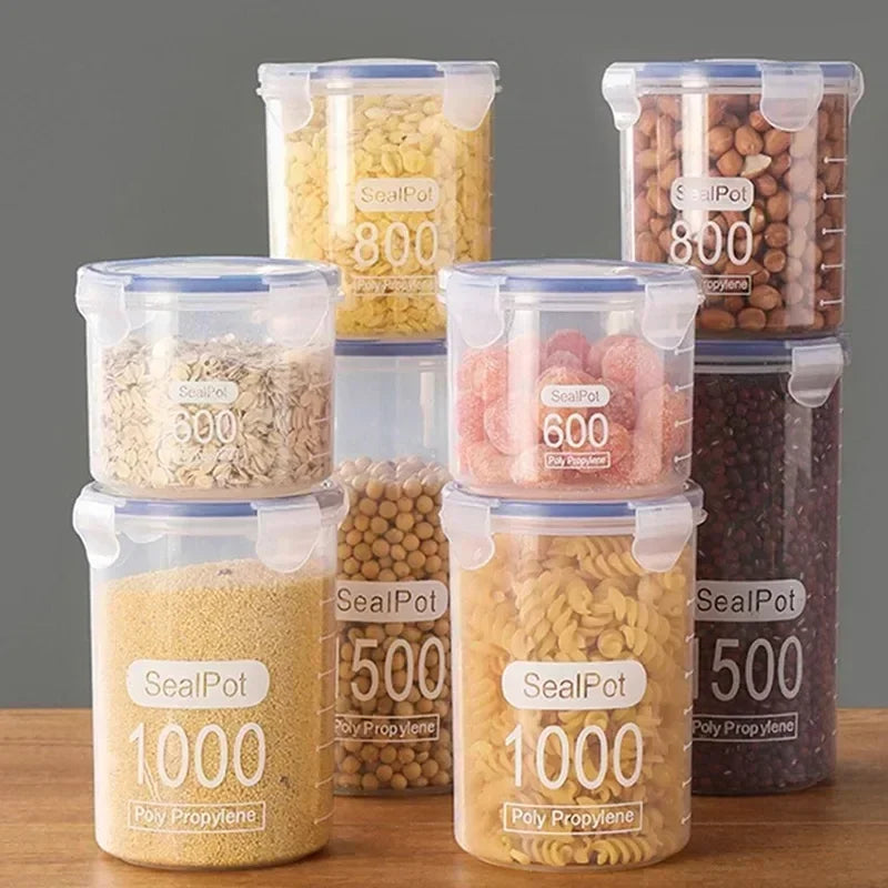 S/M/L/XL Size Transparent Food Storage Containers