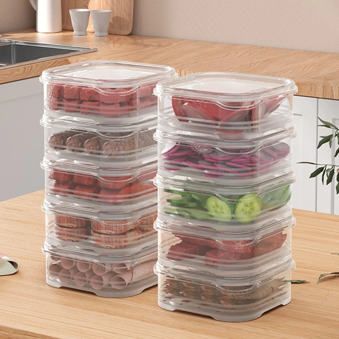 350ml 1Pcs (or) 3Pcs Microwave Safe Food-Grade Storage Container