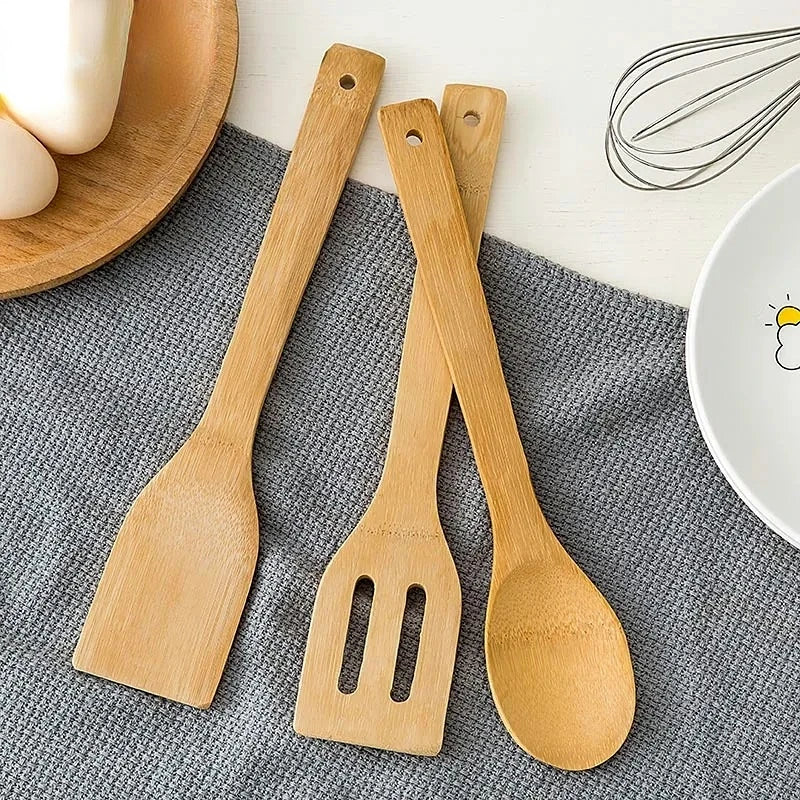 3Pcs/Set Bamboo Utensils