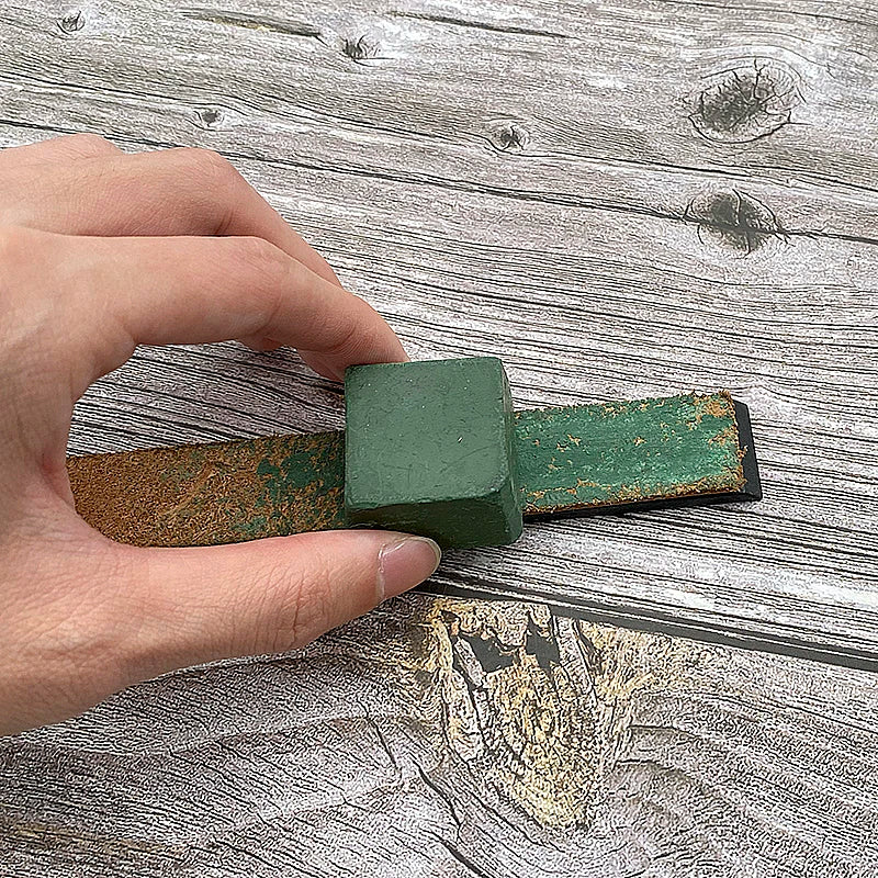 Leather Knife Polisher/Sharpener & Green Polishing Compound