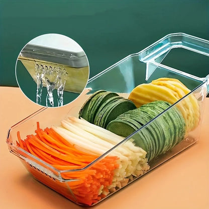 6-In-1 Multifunctional Ratchet Vegetable Slicer Shredder Grater