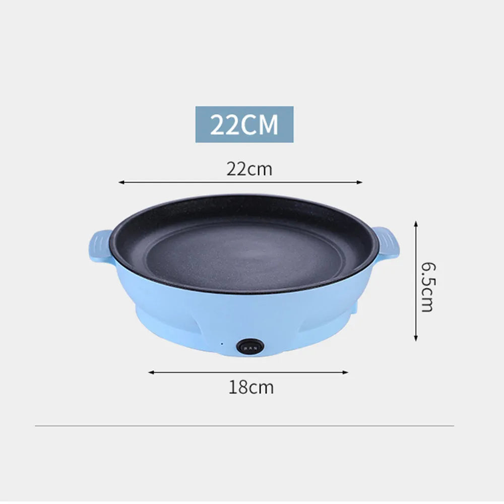 220V Multifunction Electric Non-Stick Frying Pan 600W