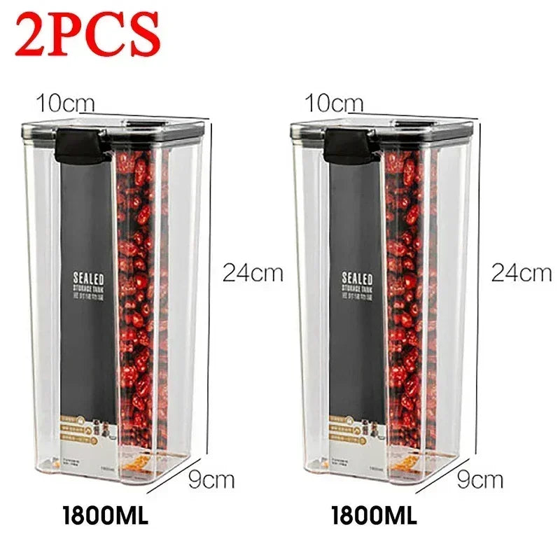 460-1800ml Plastic Food Storage Containers Sold Individually & in Sets High Quality Seals