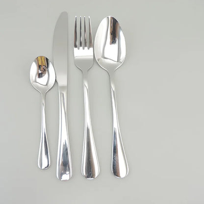 Silver Dinnerware Stainless Steel Luxury Cutlery Set