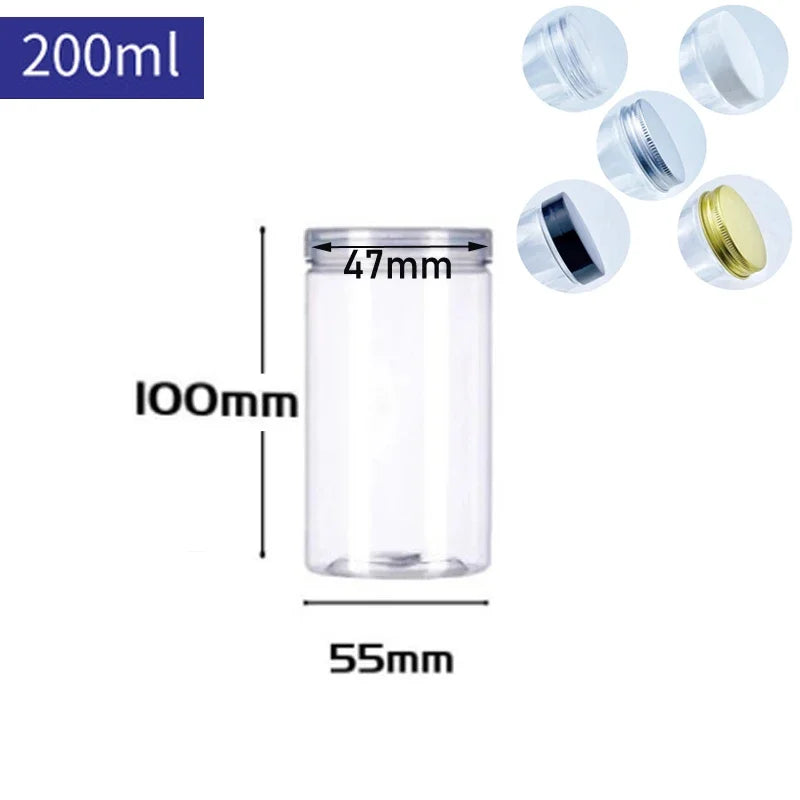 Round Sealed Transparent Jars