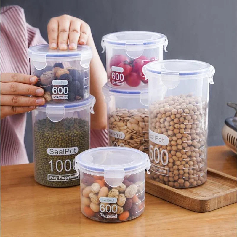 S/M/L/XL Size Transparent Food Storage Containers