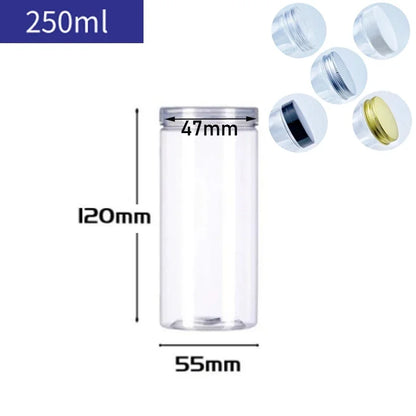 Round Sealed Transparent Jars