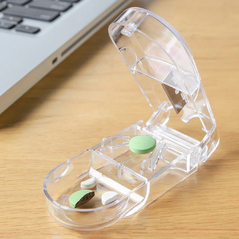 7 Days Pill Box Medicine Holder Weekly Pill Organizer And Pill Cutter