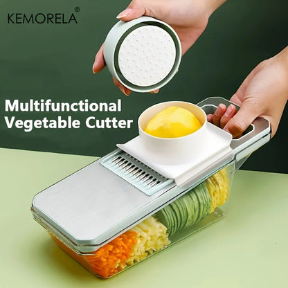 6-In-1 Multifunctional Ratchet Vegetable Slicer Shredder Grater