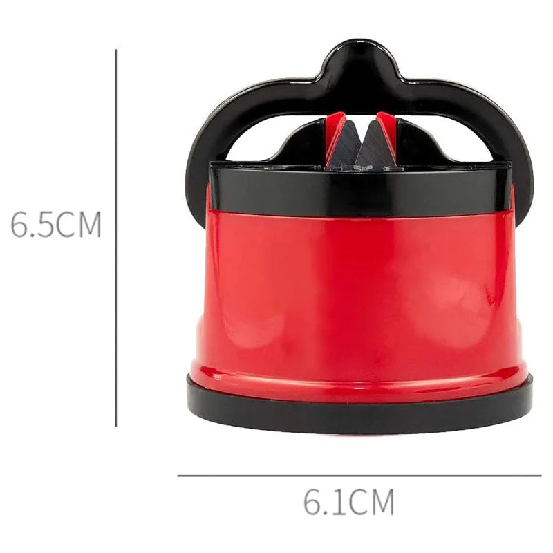 Knife Sharpener with Suction Base & Tungsten Carbide Blades