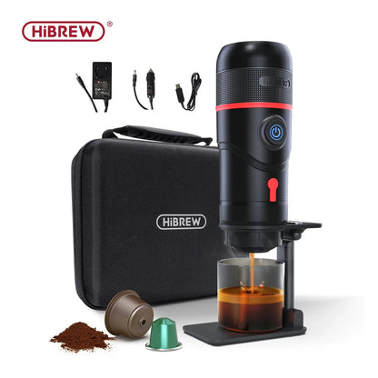 HiBREW Portable Coffee Machine for Car & Home DC12V Expresso Coffee Maker