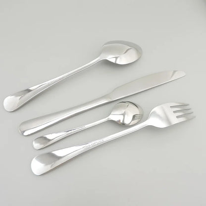 Silver Dinnerware Stainless Steel Luxury Cutlery Set