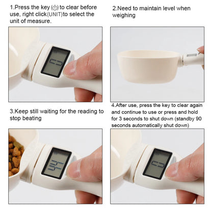 Digital Weigh Food Scoop 1g-800g Kitchen Or Pet Food Digital Screen Measuring Scoop