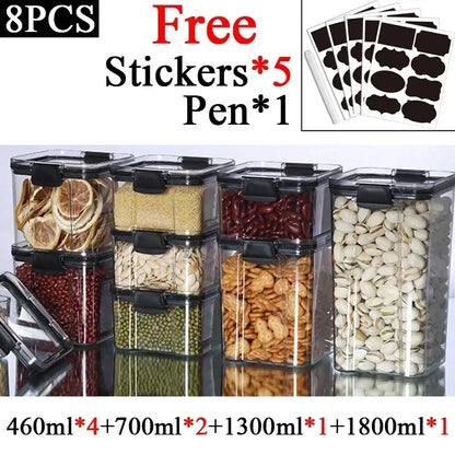 460-1800ml Plastic Food Storage Containers Sold Individually & in Sets High Quality Seals