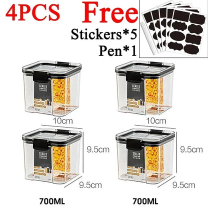 460-1800ml Plastic Food Storage Containers Sold Individually & in Sets High Quality Seals